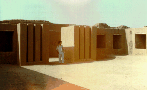 Salvador Jàfer a Chan-Chan (agost de 1983)