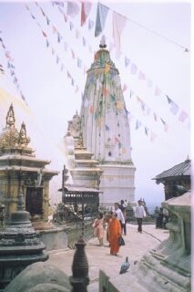 Temple hind de Swayambunath (Kathmand)