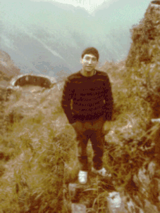 Pere Ferrer al Camí de l'Inca (agost de 1983)